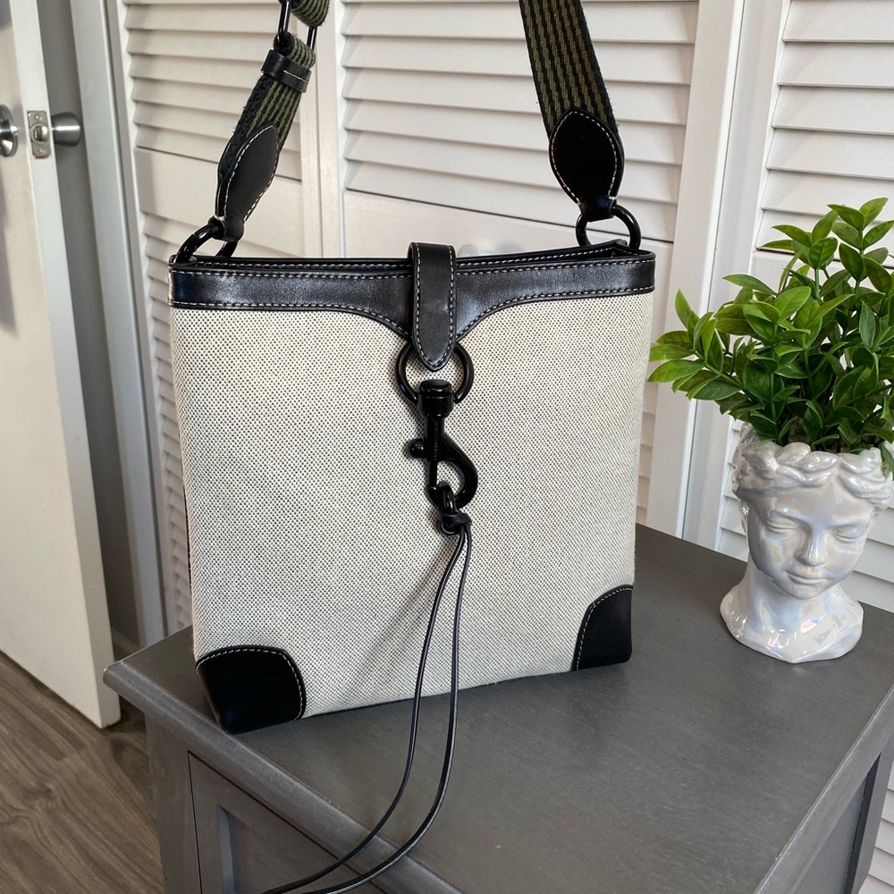 Rebecca Minkoff Megan Small Feed Crossbody Bag with Webbing Strap